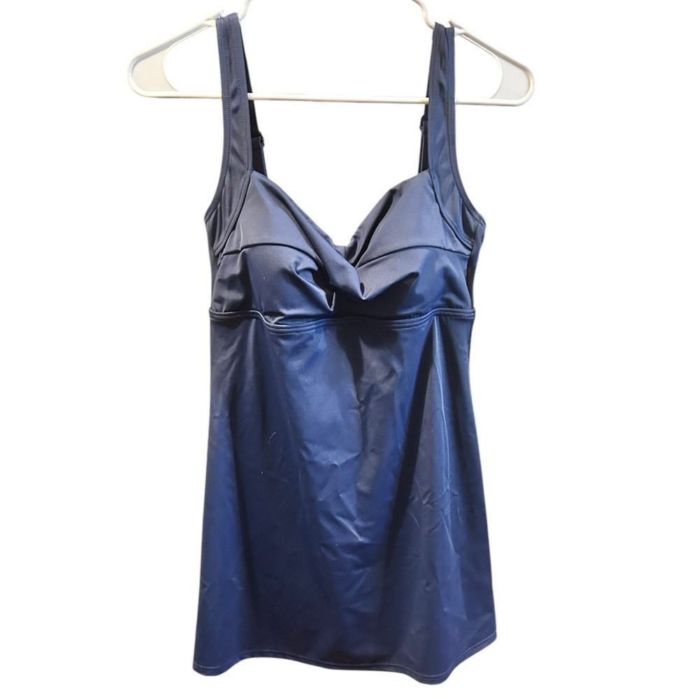 GABAR Twist Bra Swimdress Tummy Control Chlorine Resistant UV Protection Sz8 NWT
